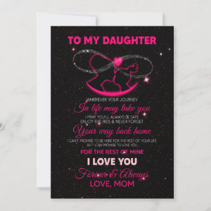 Tarjeta Festiva Daughter Lovers A Mi Hija La Mamá De Amor