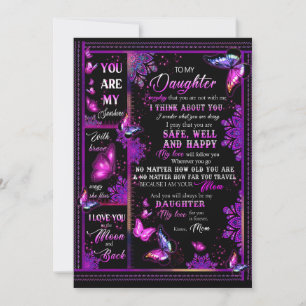 Tarjeta Festiva Daughter Lovers   A Mi Hija La Mamá De Amor