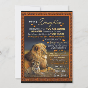 Tarjeta Festiva Daughter Lovers   A Mi Hija Love Dad