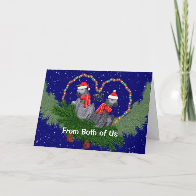 Tarjeta Festiva de Bolas de Plumas (de Nosotros Do (Anverso)