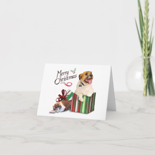 Tarjeta Festiva De Eddie y de Inés (Anverso)