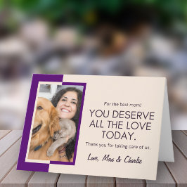 Tarjeta Festiva De la foto del Mascota del Día de los Bebés de la 
