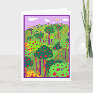 Tarjeta festiva de la huerta