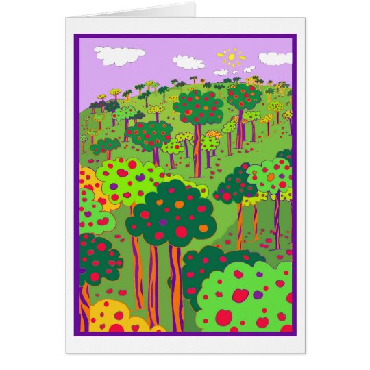 Tarjeta festiva de la huerta
