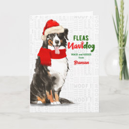 Tarjeta Festiva de los Navidades de perros de montaña Dog Bernese
