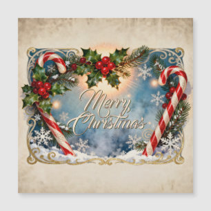 Tarjeta festiva de Navidad con brillo