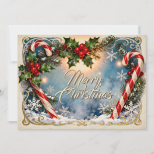 Tarjeta festiva de Navidad con brillo