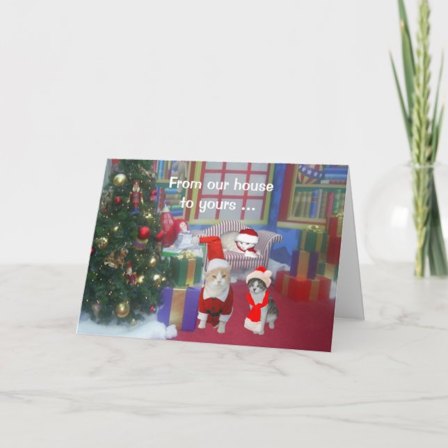 Tarjeta Festiva ¡De nuestra casa a la tuya! (Anverso)