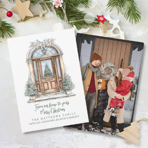 Tarjeta Festiva De Nuestra Casa A Sus Personalizados Navidades De 