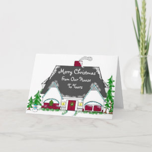 Tarjeta Festiva De nuestra casa el suyo