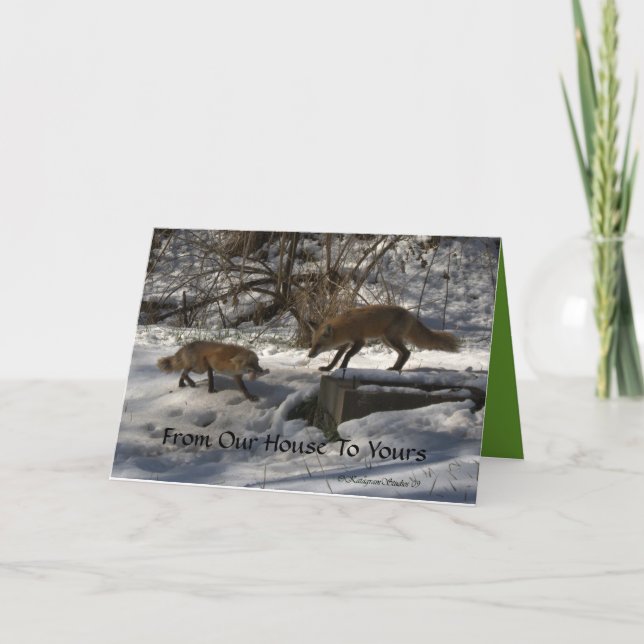 Tarjeta Festiva De nuestra casa el suyo (Anverso)