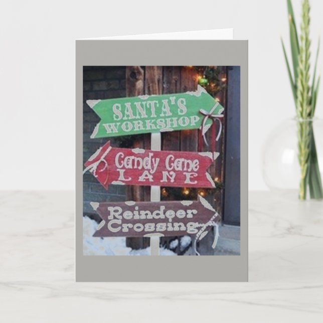 TARJETA FESTIVA DE NUESTRA FAMILIA A SU FAMILIA EN NAVIDADES (Anverso)