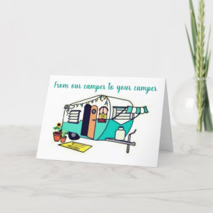 TARJETA FESTIVA DE NUESTRO CAMPER A LOS TUYOS EN NAVIDADES