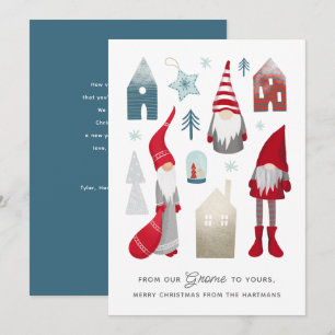 Tarjeta Festiva De nuestro Gnome a nuestro   Navidades nórdicos