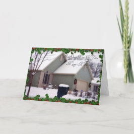 Tarjeta Festiva "De nuestro hogar a las felices fiestas de tu fami