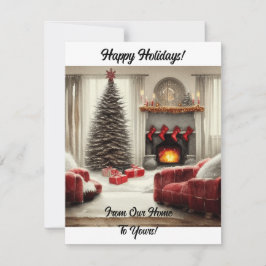 Tarjeta Festiva De Nuestro Hogar A Los Tuyos