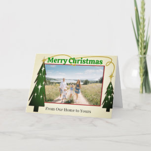 Tarjeta Festiva De nuestro hogar a los tuyos - -