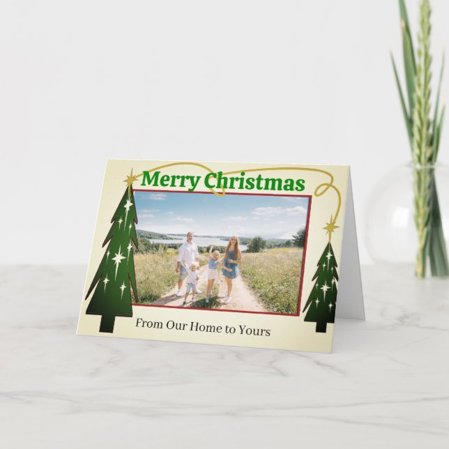 Tarjeta Festiva De nuestro hogar a los tuyos - - (Anverso)