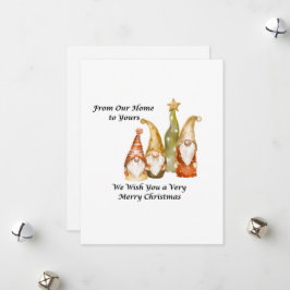 Tarjeta Festiva De Nuestro Hogar al Tuyo