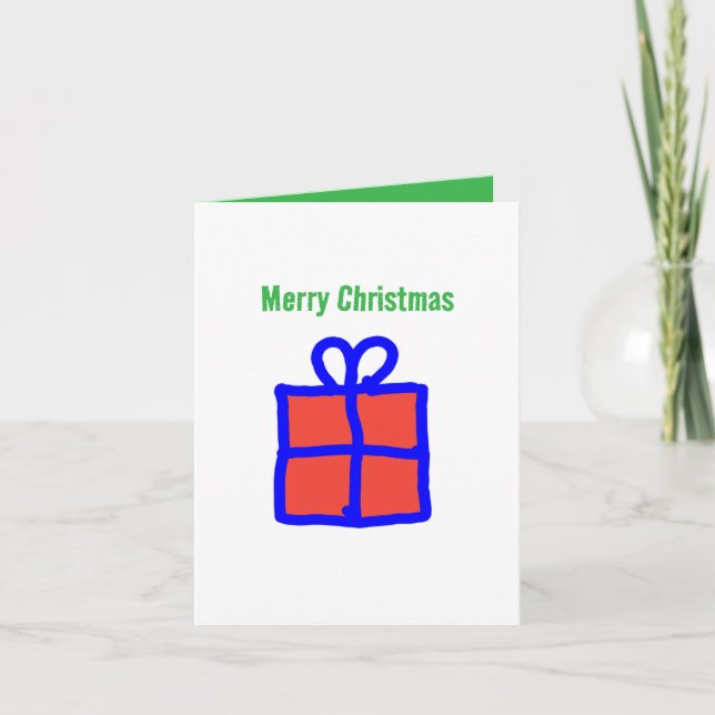 Tarjeta Festiva 🎁 de regalo navideño (Anverso)