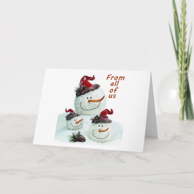 TARJETA FESTIVA DE TODOS NOSOTROS A TRAVÉS DE MILLAS EN NAVIDADES  (Anverso)