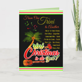 Tarjeta Festiva De un trinitense a otro - Navidades