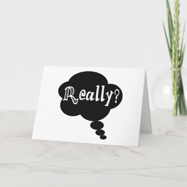 Tarjeta Festiva ¿De verdad? (Anverso)