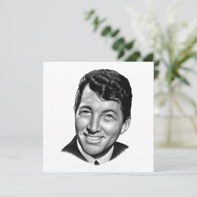Tarjeta Festiva Dean Martin (Anverso de pie)