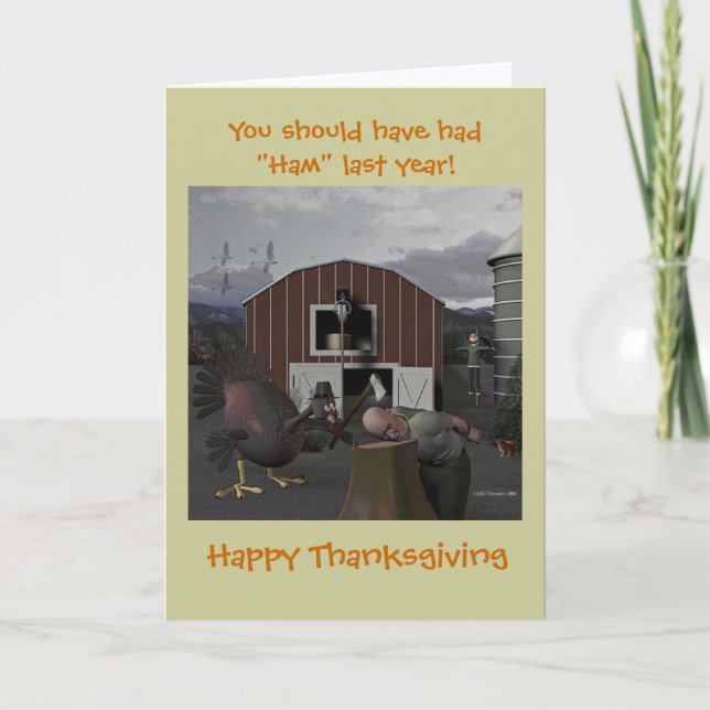 Tarjeta Festiva Deberías haber tenido el último "Ham"... (Anverso)
