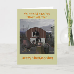 Tarjeta Festiva Deberías haber tenido el último "Ham"...