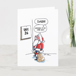 Tarjeta Festiva December 26 greeting card