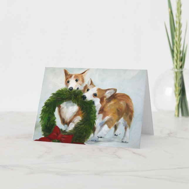 Tarjeta Festiva Deck The Halls (Anverso)