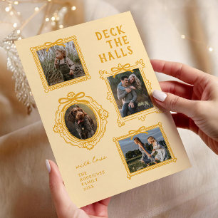 Tarjeta Festiva Deck The Halls 4 Navidades De Fotograma