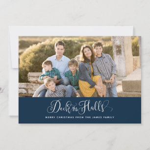 Tarjeta Festiva Deck The Halls Christmas Photo Cards