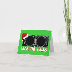 Tarjeta Festiva deckthehalls