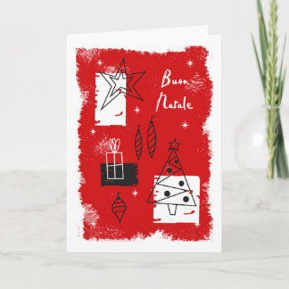 Tarjeta Festiva Deco del día de fiesta - italiano