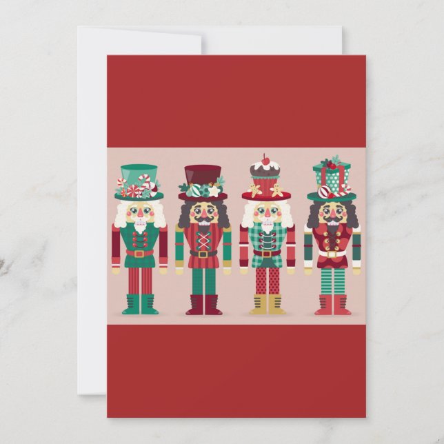 Tarjeta Festiva Decoración de los Navidades de petardos (Anverso)