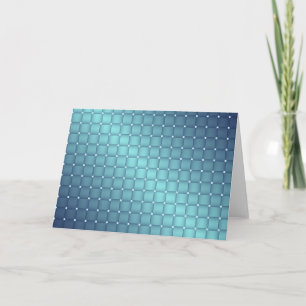 Tarjeta Festiva Decoración de Navidades de azulejos metálicos azul