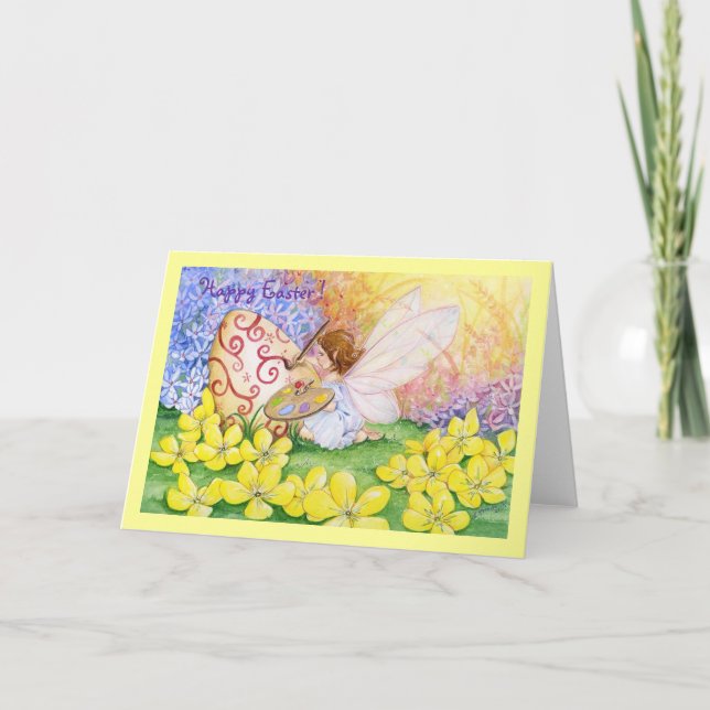 Tarjeta Festiva Decoración de Pascua (Anverso)