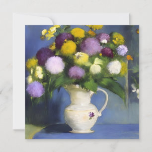 Tarjeta Festiva Decoración Delicada en el Muro de las Flores