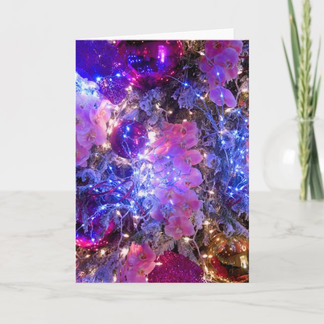 Tarjeta Festiva Decoraciones navideñas (Anverso)