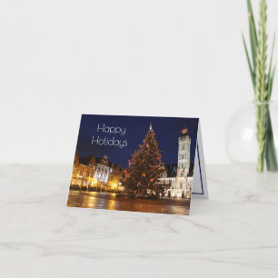 Tarjeta Festiva Decoraciones Navideñas, Dendermonde, Bélgica