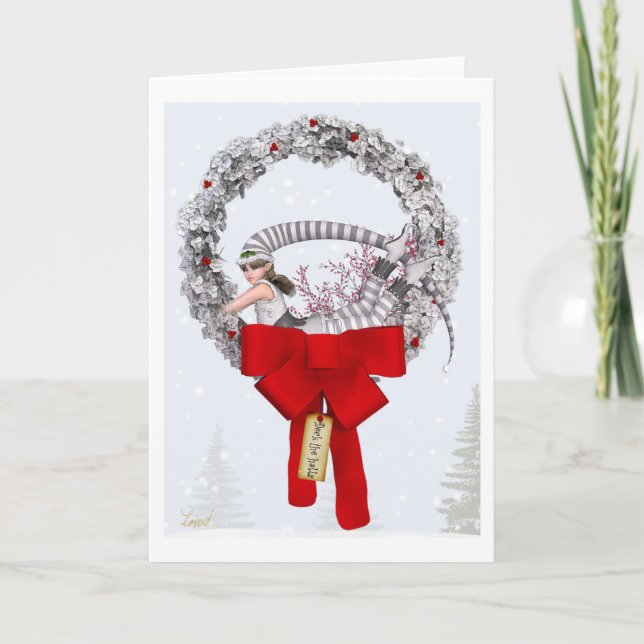 Tarjeta Festiva Decorar las salas (Anverso)