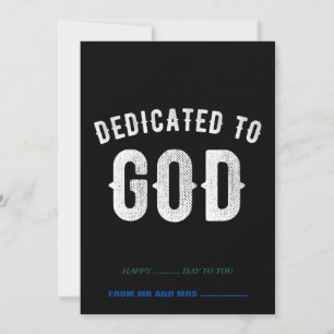 TARJETA FESTIVA DEDICADO A DIOS PERSONALIZABLE GUAY TEXTO BLANCO