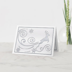 Tarjeta Festiva Deer estilizado