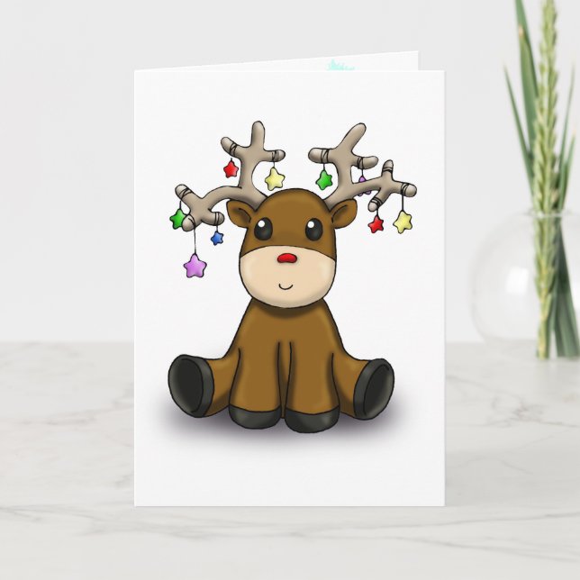 Tarjeta Festiva Deers (Anverso)