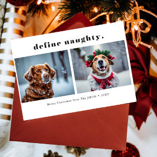 Tarjeta Festiva Define A Los Navidades De Fotos De Perros De Masco