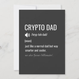 Tarjeta Festiva Definición del padre criptográfico Día del padre B