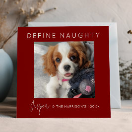 Tarjeta Festiva Definir traviesa | 5 COLLAGE DE FOTOS | NAVIDADES