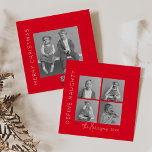 Tarjeta Festiva Definir traviesa | 5 NAVIDADES COLLAGES DE FOTOS<br><div class="desc">Celebra la temporada de fiestas enviando estas divertidas y descaradas tarjetas de vacaciones a amigos y familiares! Esta tarjeta especial de navidades incluye un collage de cuatro fotos en la parte delantera y una foto más grande al revés junto con un clásico saludo de vacaciones, tu nombre y el año....</div>